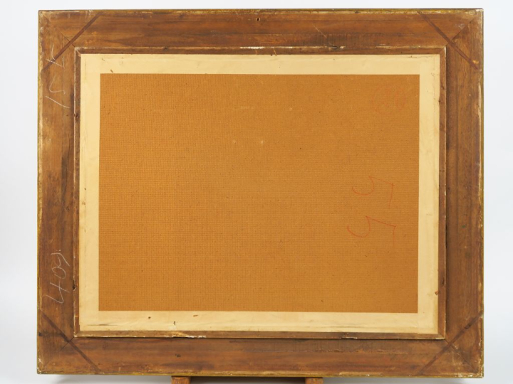 HASSAN EL GLAOUI. "Fantasia" Gouache sur papier, signée en bas à droit