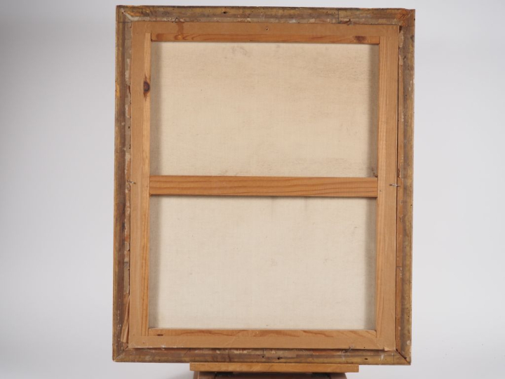 Ecole française XVIIIème. "oiseau et fleur" Huile sur toile  (restauré