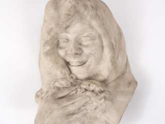Vente aux enchères Émile Antoine BOURDELLE (1861-1929). "Violettes et Roses, jeune fille 