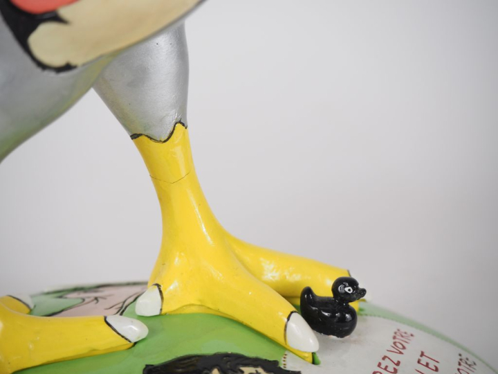 David CINTRACT. "Cocorico pop"  Sculpture en composition Signée H. 30 