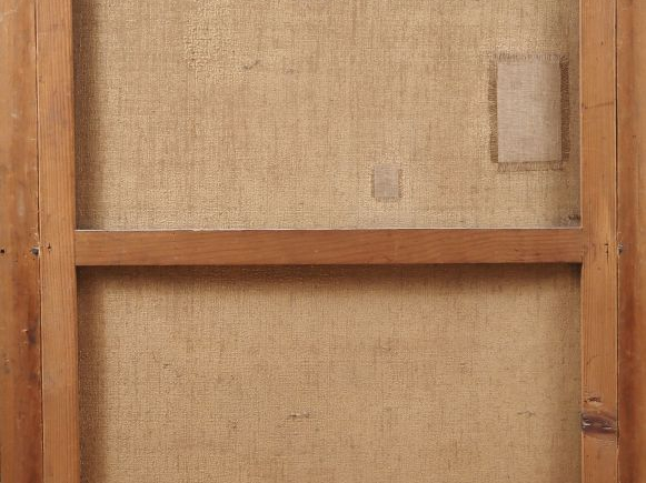 Y. COMET.  "les deux enfants sur une balustrade" Huile sur toile, sign