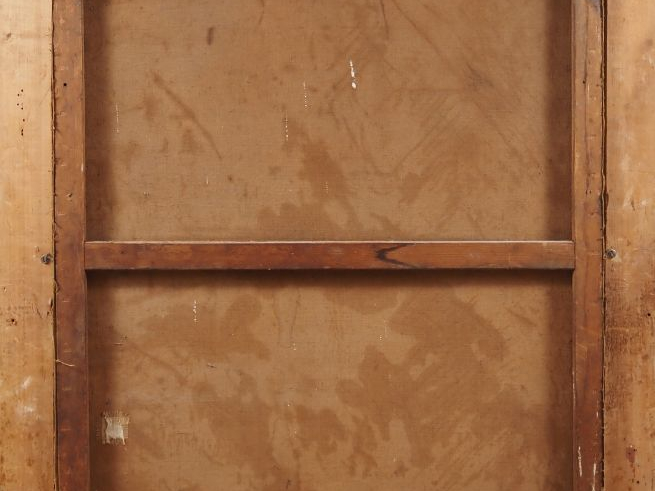  Benjamin CONSTANT. " Nue de dos, sur un fond végétal" Huile sur toile