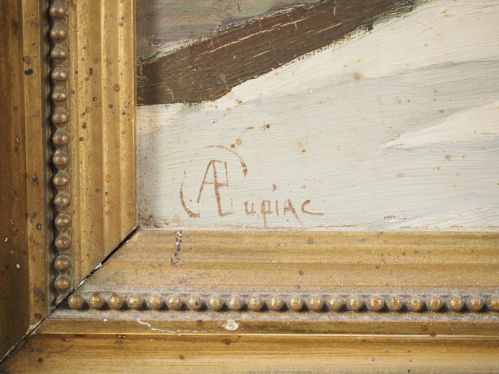LUPIAC.  "paysage d'été" Huile sur toile, signée en bas à gauche  Dim.