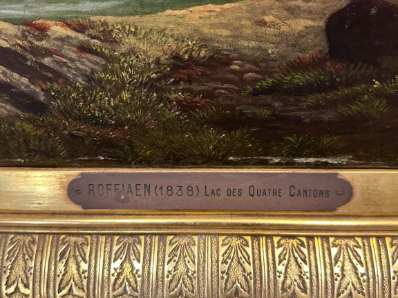 Jean François Xavier ROFFIAEN "Lac des quatre cantons suisse" Grande h