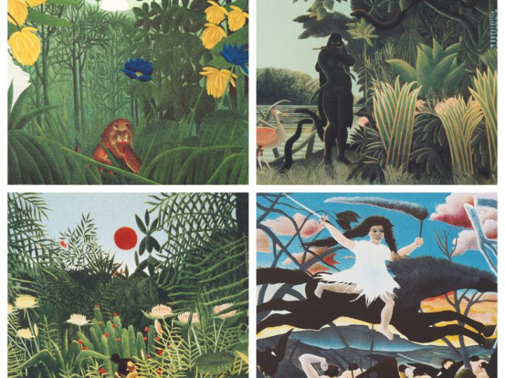Henri ROUSSEAU (d'après). 4 lithographies modernes, signées et numérot