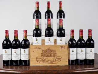 Vente aux enchères 12 BOUTEILLES CHÂTEAU GISCOURS GCC MARGAUX - 1982 - CBO - #1 - 9 BG