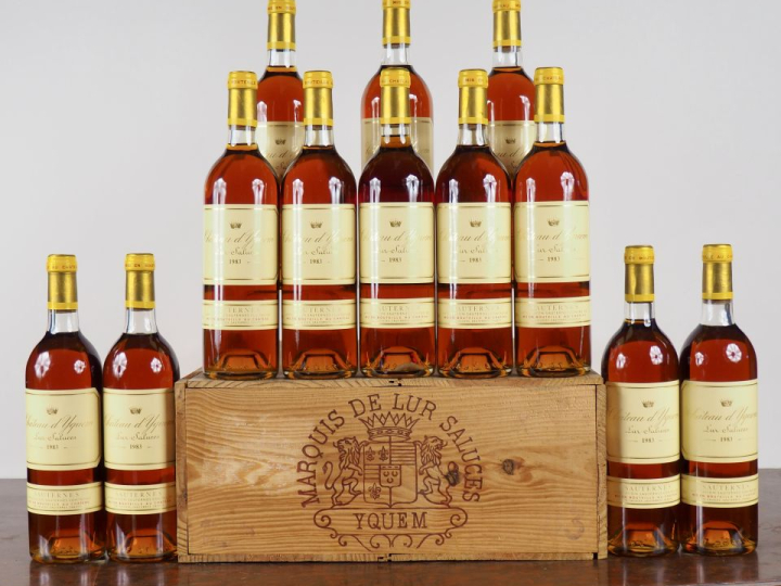 12 BOUTEILLES CHÂTEAU D'YQUEM 1er CCS SAUTERNES - 1983 - CBO - #1 - 10