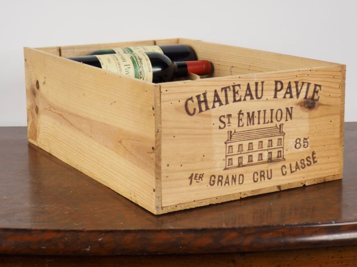 8 BOUTEILLES CHÂTEAU PAVIE 1er GCC SAINT ÉMILION - 1985 - CBO x 12 - 7