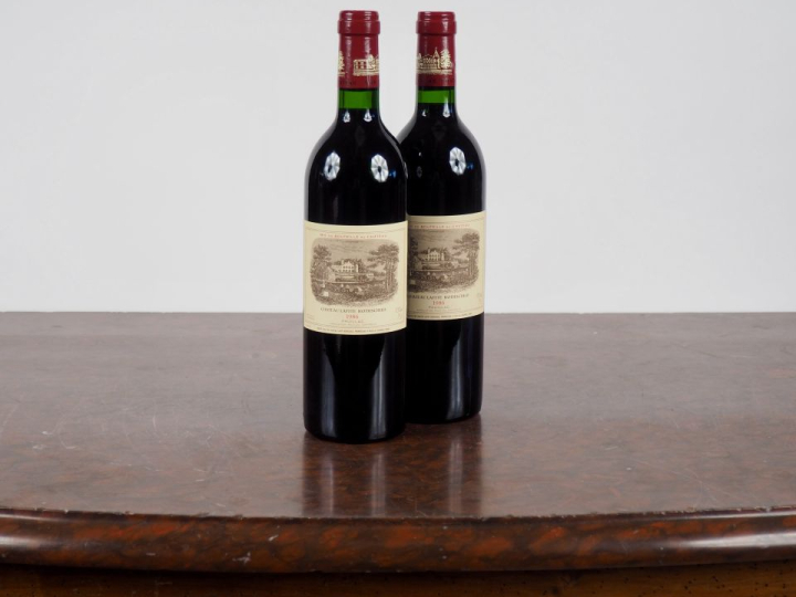 2 BOUTEILLES CHÂTEAU LAFITE ROTHSCHILD 1er GCC PAUILLAC - 1986 - #1 - 