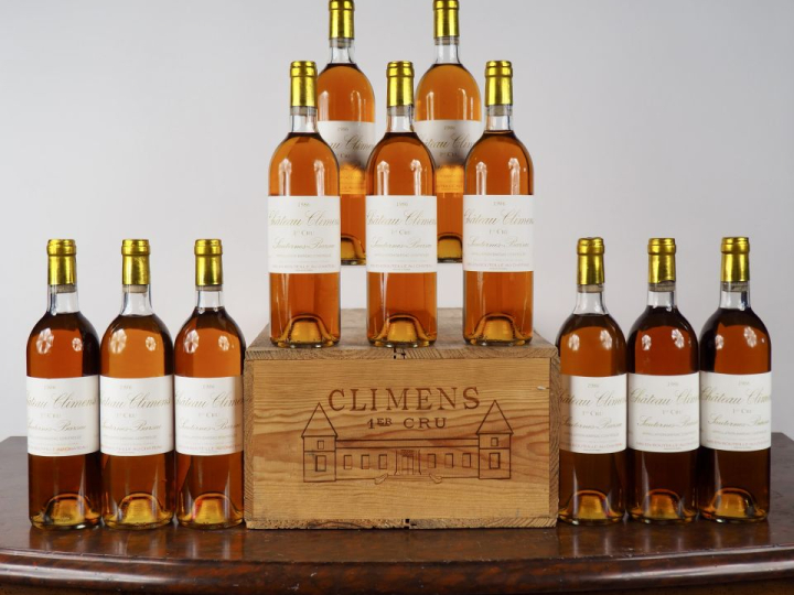 11 BOUTEILLES CHÂTEAU CLIMENS 1er CC SAUTERNES - 1986 - CBO - #1 - 9 B