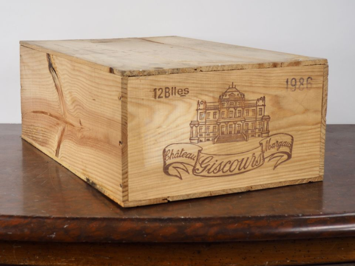 12 BOUTEILLES CHÂTEAU GISCOURS GCC MARGAUX - 1986 - CBO - #1 - 11 BG/2