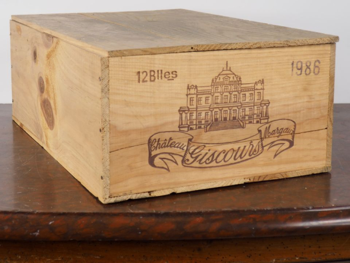 12 BOUTEILLES CHÂTEAU GISCOURS GCC MARGAUX - 1986 - CBO - #1 - 5 BG/6 