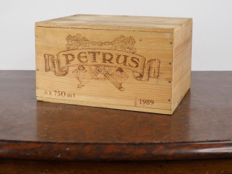 Vente aux enchères 6 BOUTEILLES PETRUS POMEROL - 1989 - CBO - #1 - 3 BG