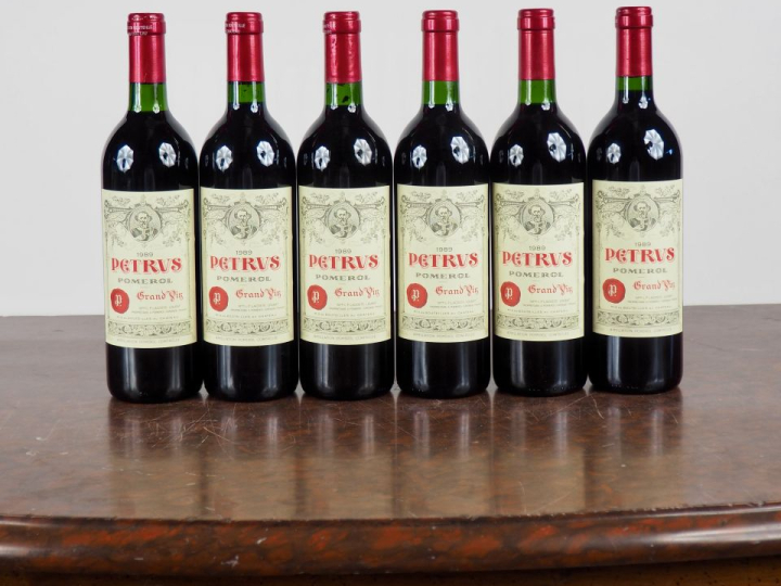 6 BOUTEILLES PETRUS POMEROL - 1989 - CBO - #1 - 3 BG