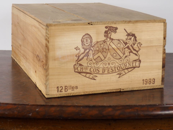 12 BOUTEILLES CHÂTEAU COS D'ESTOURNEL GCC SAINT ESTÈPHE - 1989 - CBO -