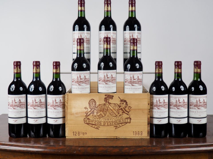 12 BOUTEILLES CHÂTEAU COS D'ESTOURNEL GCC SAINT ESTÈPHE - 1989 - CBO -