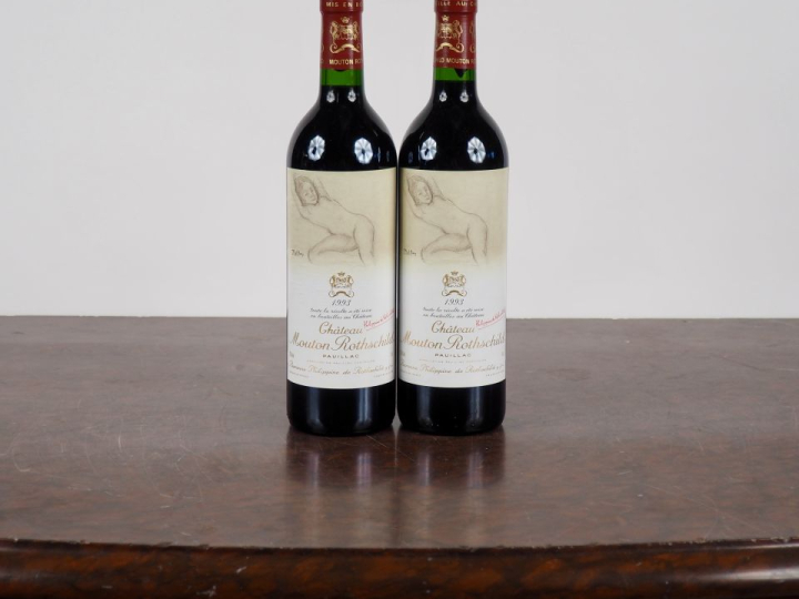 2 BOUTEILLES CHÂTEAU MOUTON ROTHSCHILD 1er GCC PAUILLAC - 1993 - #1 - 