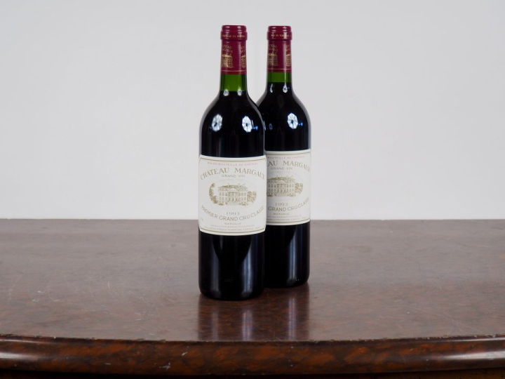 2 BOUTEILLES CHÂTEAU MARGAUX 1er GCC MARGAUX - 1993 - #1 - BONS NIVEAU