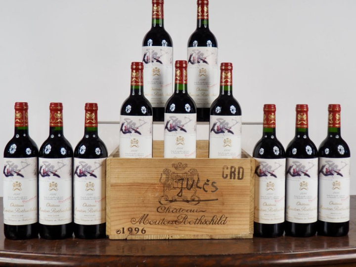 11 BOUTEILLES CHÂTEAU MOUTON ROTHSCHILD 1er GCC PAUILLAC - 1996 - CBO 