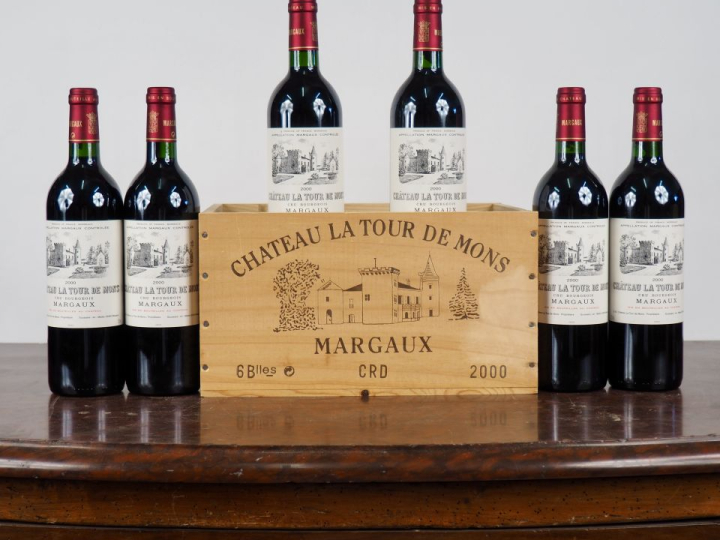 6 BOUTEILLES CHÂTEAU LA TOUR DE MONS CB MARGAUX - 2000 - CBO - #4