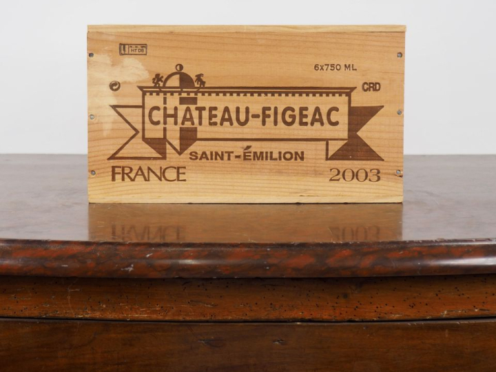 6 BOUTEILLES CHÂTEAU FIGEAC 1er GCC SAINT ÉMILION - 2003 - CBO - #4