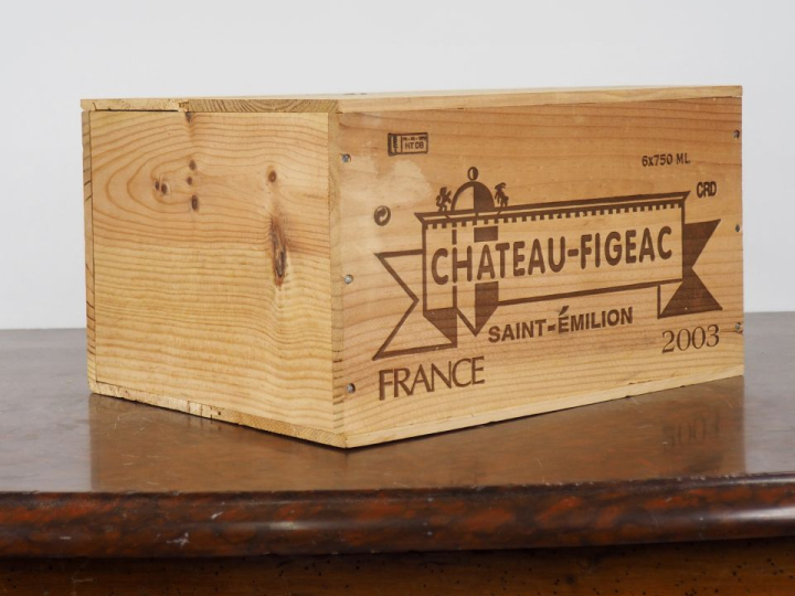 6 BOUTEILLES CHÂTEAU FIGEAC 1er GCC SAINT ÉMILION - 2003 - CBO - #4