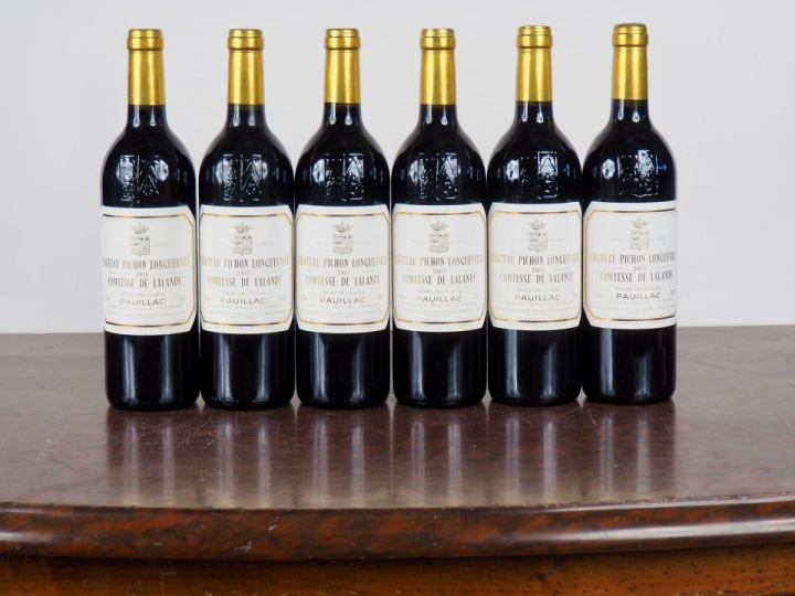 6 BOUTEILLES CHÂTEAU PICHON LONGUEVILLE COMTESSE DE LALANDE GCC PAUILL
