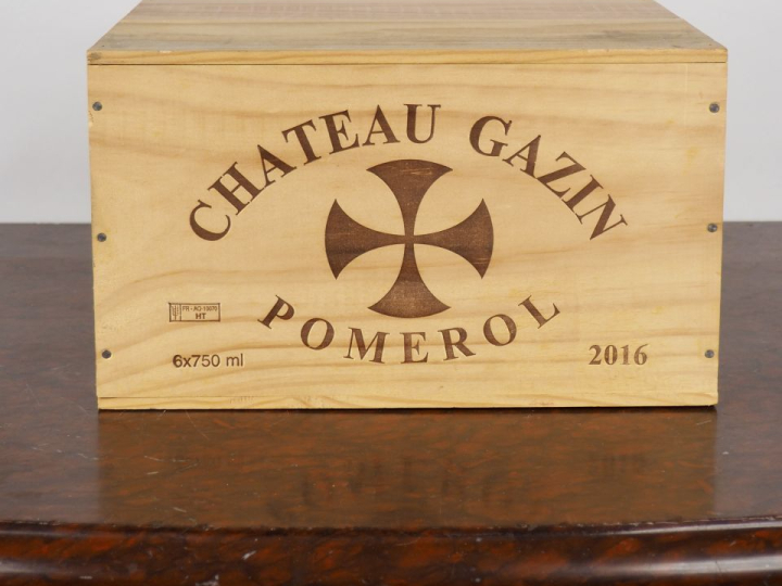 6 BOUTEILLES CHÂTEAU GAZIN POMEROL - 2016 - CBO - #2