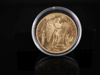 Vente aux enchères Pièce de 100 Francs or, République Française, 1899-A.  FRAIS ACHETEURS