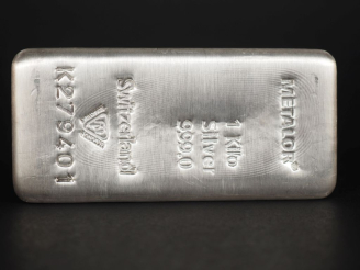Vente aux enchères Lingot d'argent. Poids. 1000 g  Titre. 999.0 Numéro. K279401 FRAIS ACH