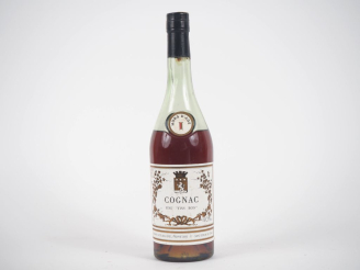 Vente aux enchères 1 BOUTEILLE COGNAC FINE 'HORS D'ÂGE' FINS BOIS CASTELNAU GROS - NIVEAU
