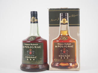 Vente aux enchères 1 FLACON (1,4 L) COGNAC *** PRINCE HUBERT DE POLIGNAC - COFFRET 