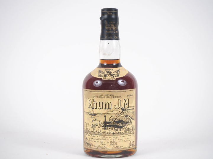 1 BOUTEILLE RHUM J.M 50% - 1980