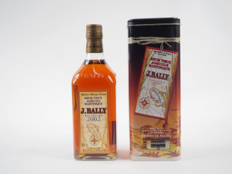 Vente aux enchères 1 BOUTEILLE RHUM VIEUX AGRICOLE MARTINIQUE J. BALLY 43% - 2002 - COFFR