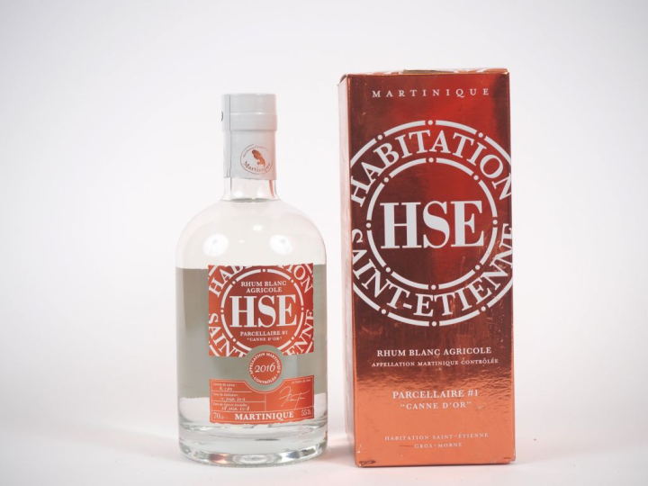 1 BOUTEILLE RHUM BLANC AGRICOLE MARTINIQUE HSE PARCELLAIRE #1 "CANNE D