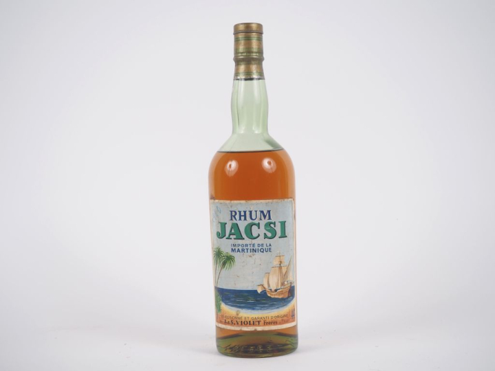 1 BOUTEILLE RHUM JACSI VIOLET FRÈRES 44% - NIVEAU LÉGÈREMENT BAS