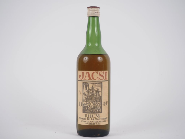 1 BOUTEILLE RHUM MARTINIQUE JACSI 44% - NIVEAU LÉGÈREMENT BAS 