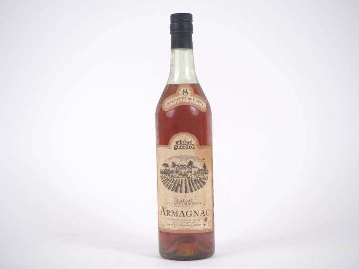 1 BOUTEILLE ARMAGNAC '8 ANS D'ÂGE' CHÂTEAU DE SANDEMAGNAN MICHEL GUERA