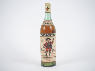 Vente aux enchères 1 BOUTEILLE VIEIL ARMAGNAC SEMPÉ - NIVEAU BAS 
