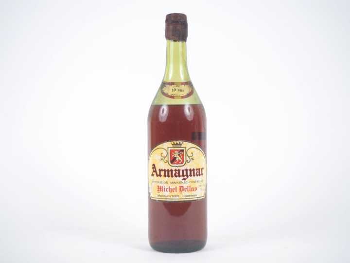 1 BOUTEILLE ARMAGNAC '10 ANS D'ÂGE' MICHEL DELAS - NIVEAU BAS 