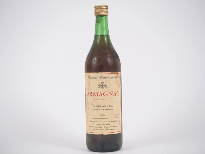1 BOUTEILLE (1 L) ARMAGNAC SPÉCIAL GASTRONOMIE B. GÉLAS   FILS 