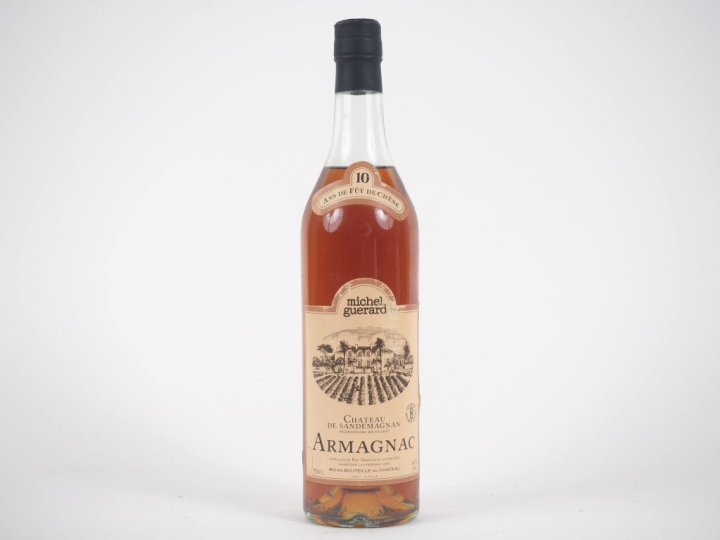 1 BOUTEILLE ARMAGNAC '10 ANS D'ÂGE' CHÂTEAU DE SANDEMAGNAN MICHEL GUER