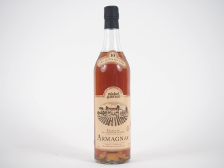Vente aux enchères 1 BOUTEILLE ARMAGNAC '10 ANS D'ÂGE' CHÂTEAU DE SANDEMAGNAN MICHEL GUER