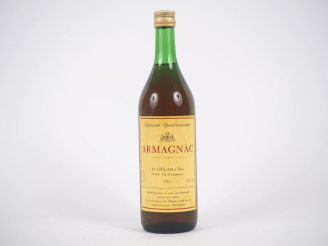 Vente aux enchères 1 BOUTEILLE (1 L) ARMAGNAC SPÉCIAL GASTRONOMIE B. GÉLAS   FILS 
