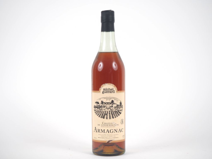 1 BOUTEILLE ARMAGNAC CHÂTEAU DE SANDEMAGNAN MICHEL GUERARD 41% 