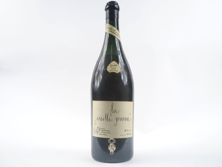 1 FLACON (3 L) "LA VIEILLE PRUNE" RÉSERVE DE LA MAISON LOUIS ROQUE 42%