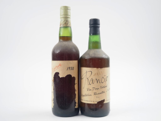 Vente aux enchères 2 BOUTEILLES VDN : 1 MAURY MAS AMIEL CHARLES DUPUY 1970 - ETA / 1 RANC