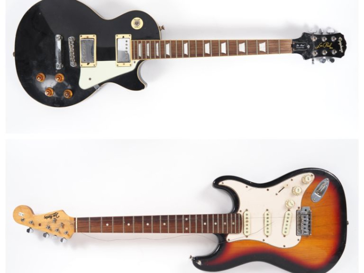 LES PAUL. Guitare électrique Epiphone standad. (Restaurée).  On y join