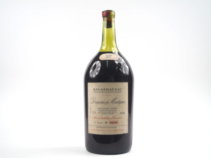 1 POT (2,5 l) BAS ARMAGNAC DOMAINE DE MARTIQUES - 1975 - CAPS CIRE ABI