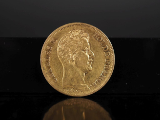Vente aux enchères Pièce de 40 Francs or, Charles X, Roi de France, 1830-A. FRAIS ACHETEU